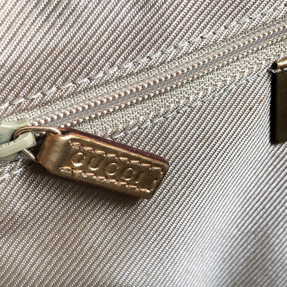 Gucci Gold GG Monogram Mini Bowler Satchel/Bag - Picture 13 of 15